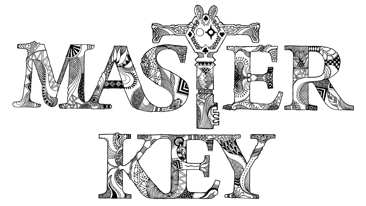 D「MASTER KEY」　CD・グッズ用ロゴデザイン