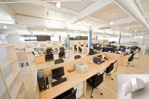 オフィスは1人1人のスペースをしっかりと確保し、より一層の働きやすい環境を提供しています