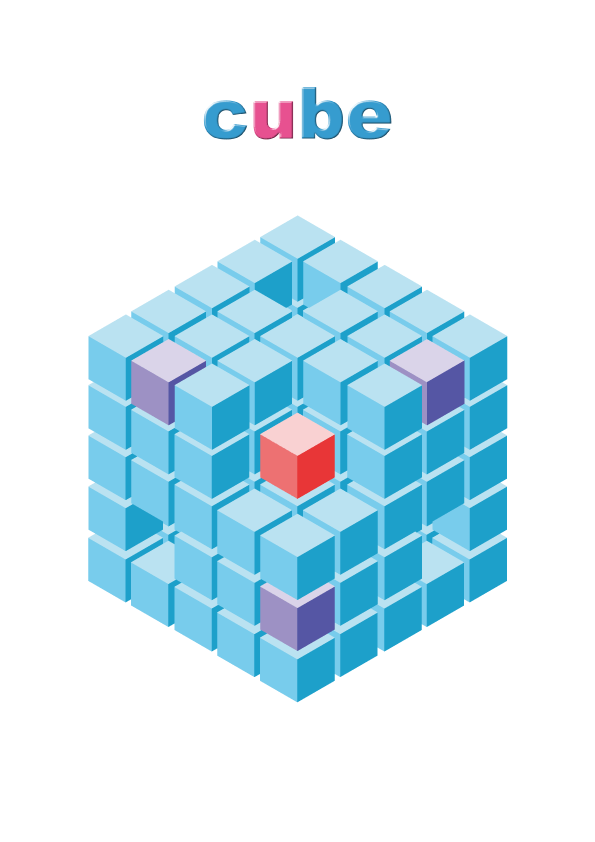 立方体アート「cube」